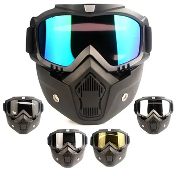 

Professional Retro Motorcycle Helmet Goggle Mask Vintage Masks Open Face Helmet Cross Helmets Goggle Motorcycles Outdoor Styling
