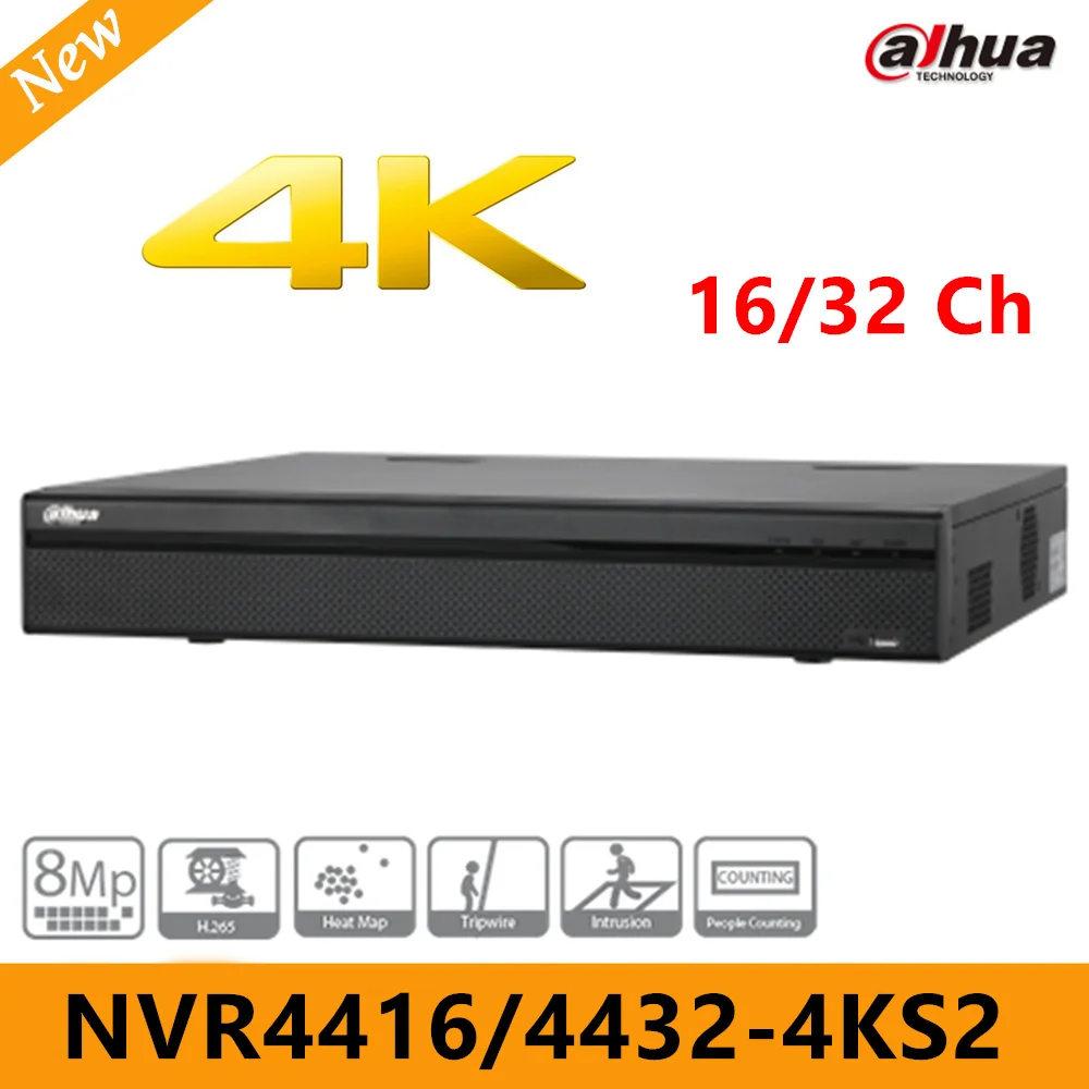 2017 Новый CCTV Dahua NVR4416-4KS2/NVR4432-4KS2 16/32 канала 1.5U 4 K H.265 Lite Сетевой Видео Регистраторы Max