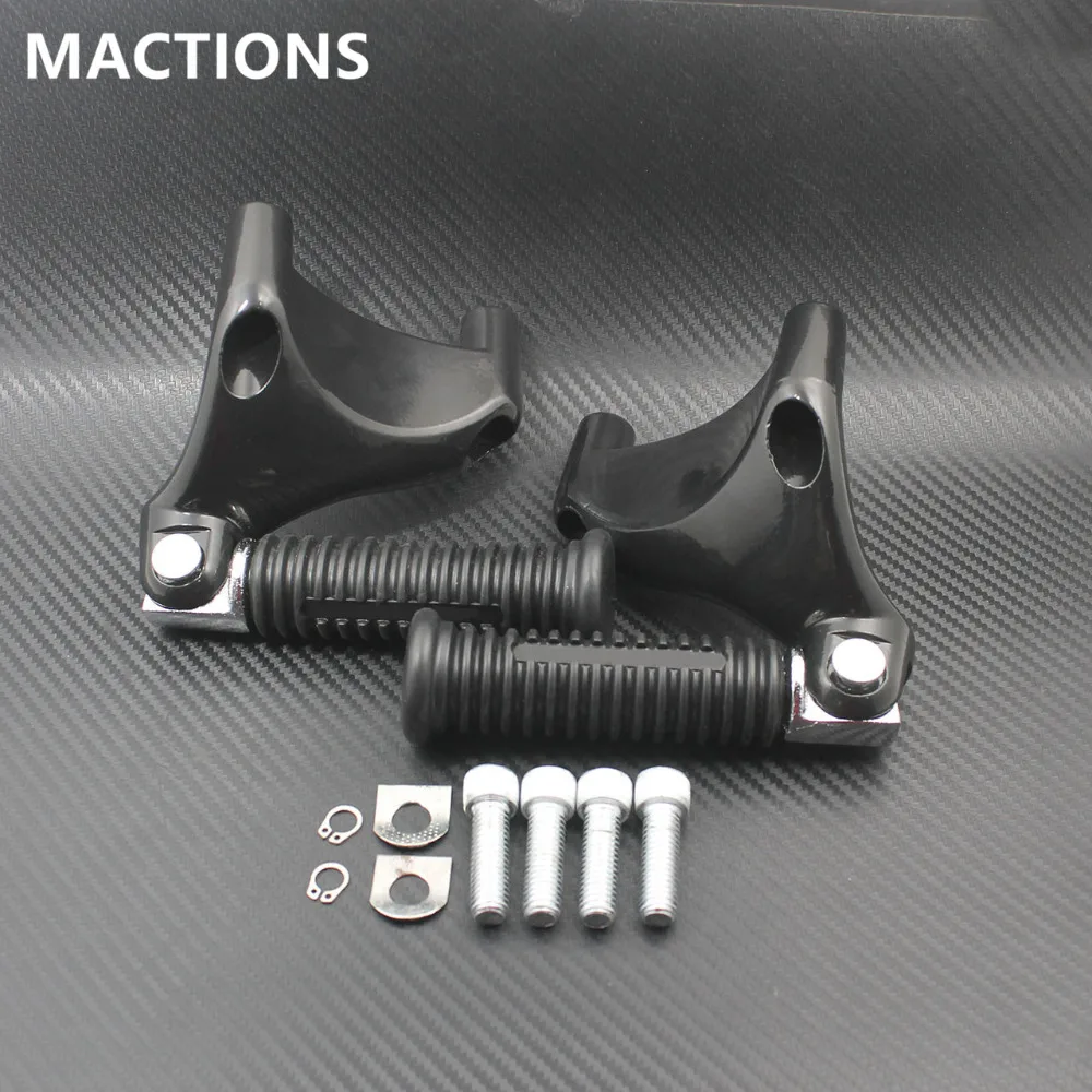 Buy Motorcycle Black Passenger Rear Foot Pedal Mounts