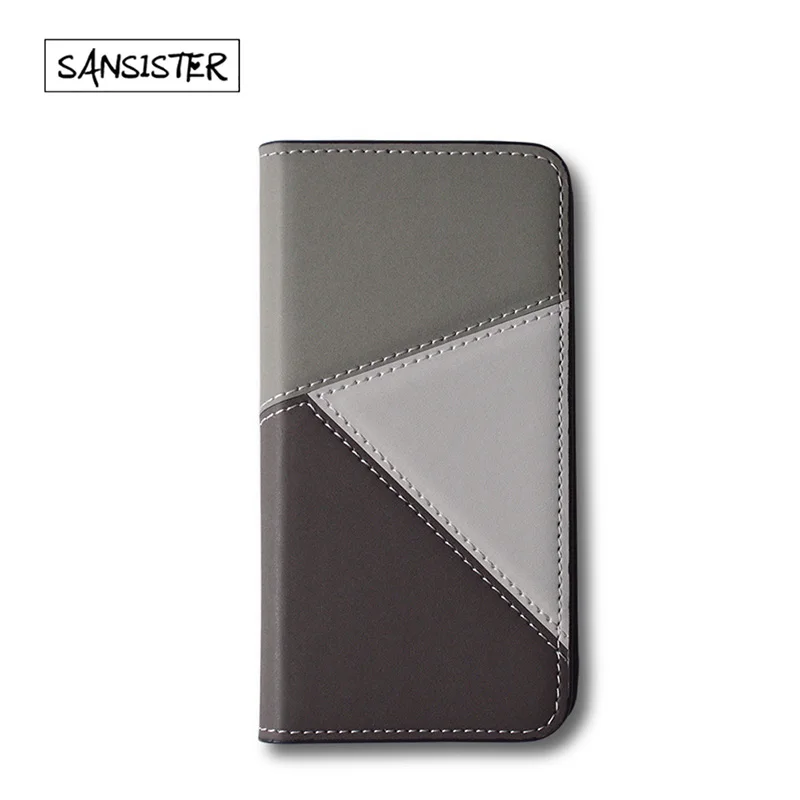 

Slim wallet case with mirror for iPhone Auto Magnet closer PC or TPU case inside Accept customized and small order Wholesale