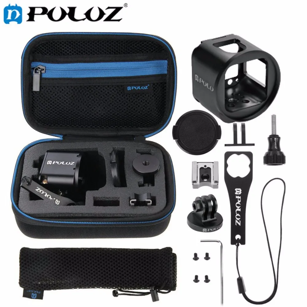 

PULUZ 14 in 1 CNC Aluminum Cage for GoPro Combo Kit with EVA Case stocker for GoPro HERO4 Session HERO 4 Session