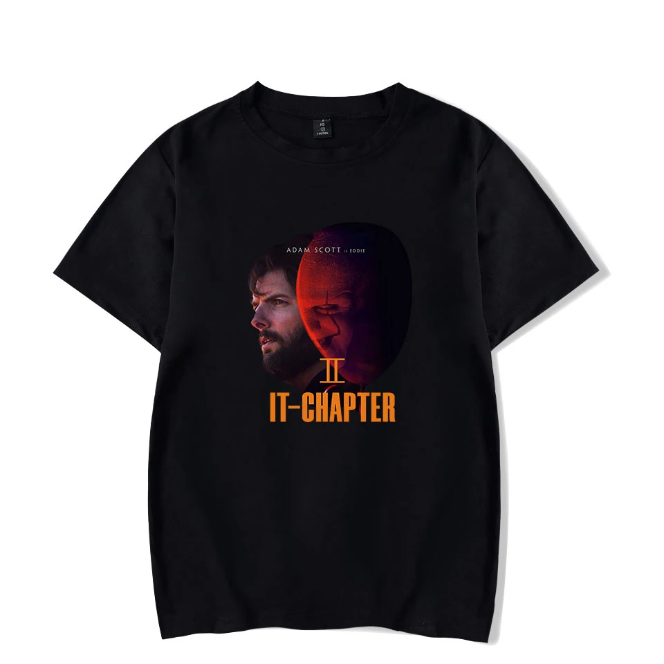 

Fashion street hot summer short sleeve it-chapter2 printing t-shirt men's / women's O-neck casual comfort loose popular T-shirt