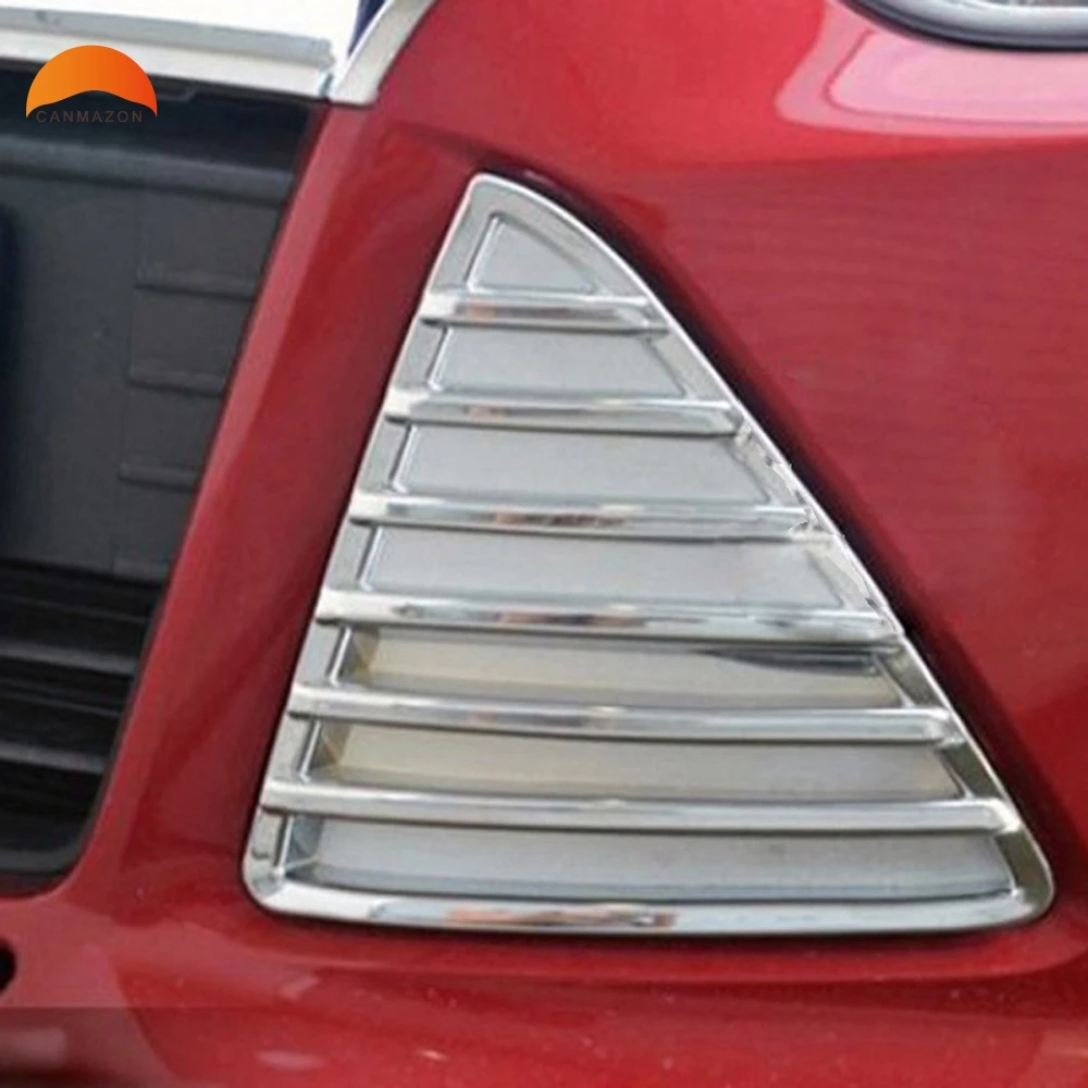 

For Ford Focus 2012 2013 2014 2015 ABS Chrome Front Grille Around Decoration Racing Grills Trims Car Accessories Protector 2pcs
