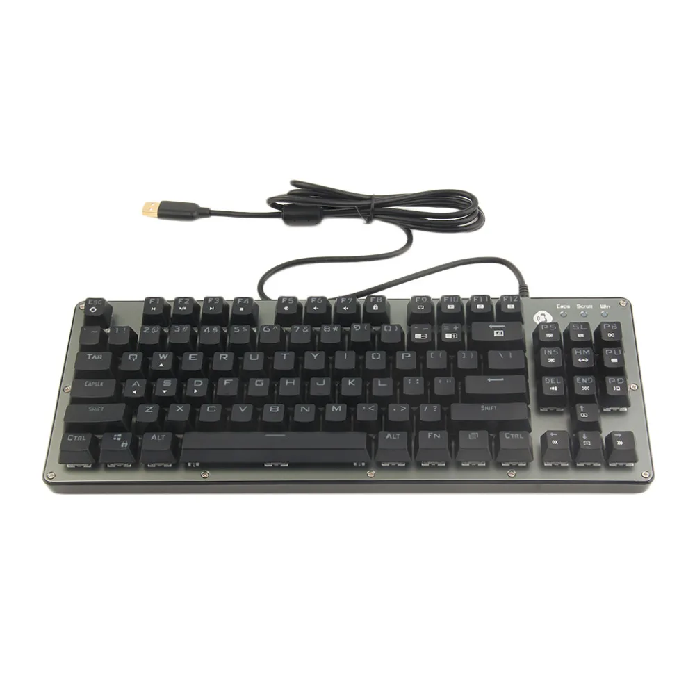 

K005-87RGB Home Office Professional Full Keyboard With Music Light Effect RGB 87 Keys Mechanical Wired Keyboard