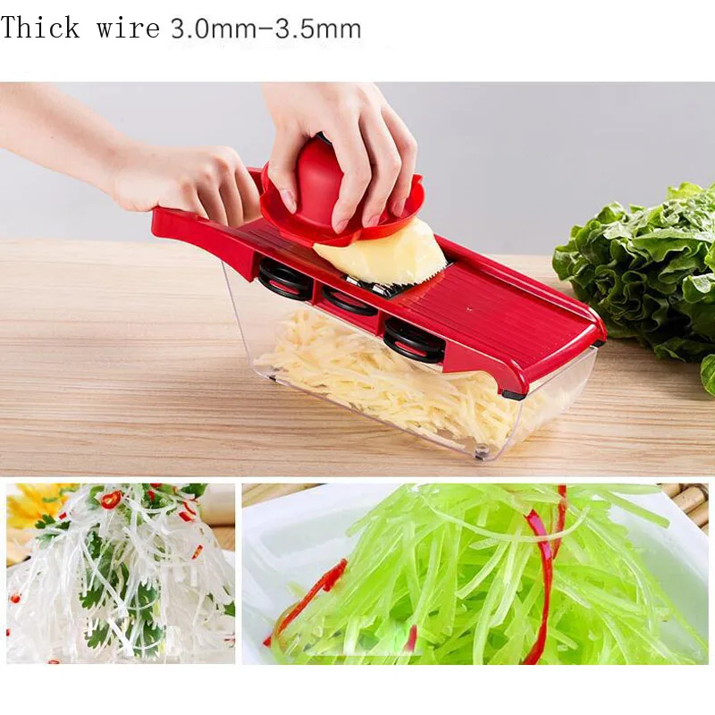Овощерезка Терка Slicer редис картофеля Морковь машина для нарезки лука измельчитель дома кухня гаджет с рук охранников D