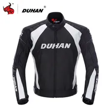 DUHAN Motorcycle Jacket Men Windproof Moto Motocross Jacket Clothing Protective Gear With Five Protector Guards Motorbike