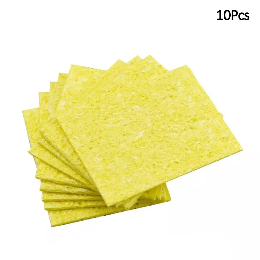 

10pcs High Temperature Enduring Condense Electric Welding Soldering Iron Cleaning Sponge
