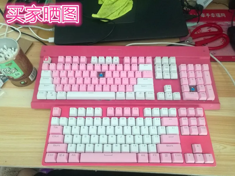 104 клавиши OEM профиль Cherry MX переключатели механическая клавиатура АБС пластик
