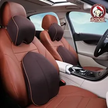 Набор поясничных поддерживающих подушек для автомобиля с эффектом памяти, дорожная подушка для головы и спины, автомобильная поддержка спины для гольфа 4 5 для vw