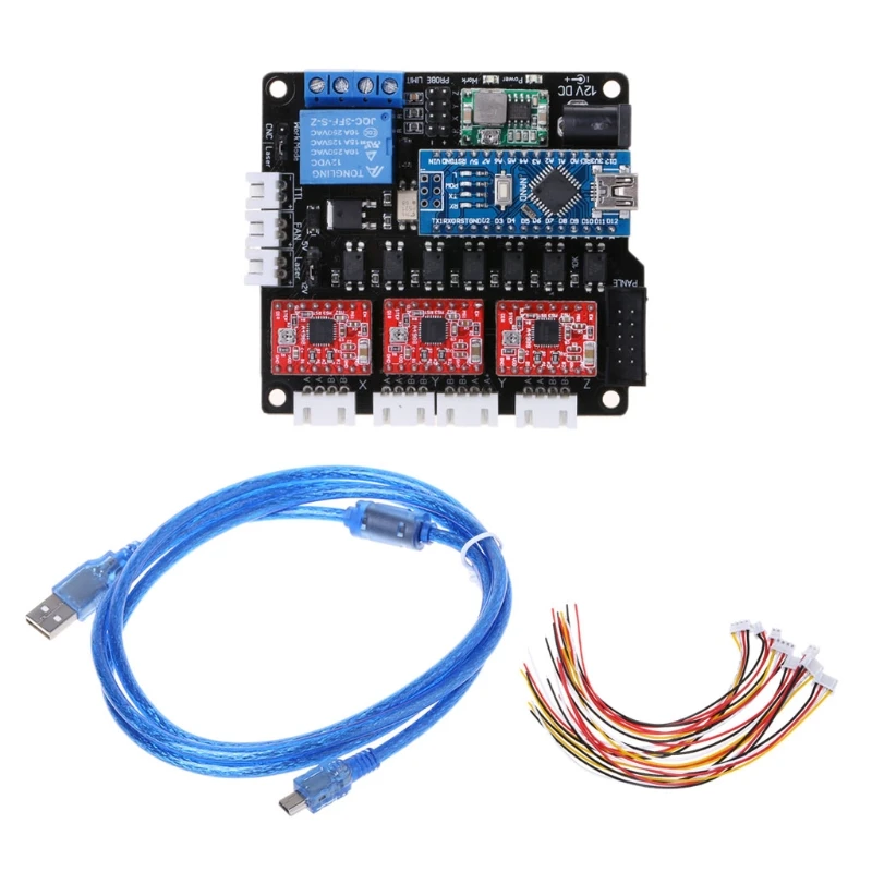 

GRBL Laser controller board CNC USB 3 Axis Stepper Motor Driver Controller Board for CNC Mini engraving machine