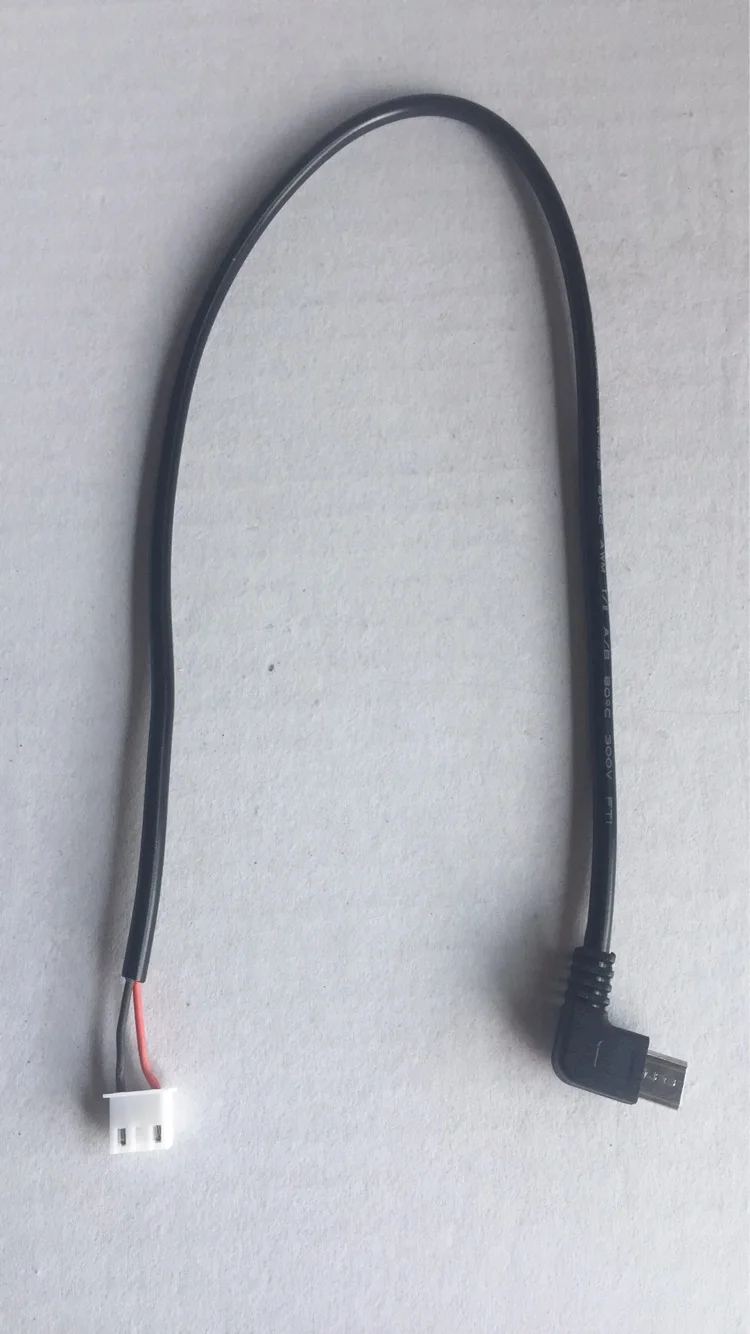 0308198 D7PLUS-NanoPi电源线,5V线，一头90度弯头一头焊锡1