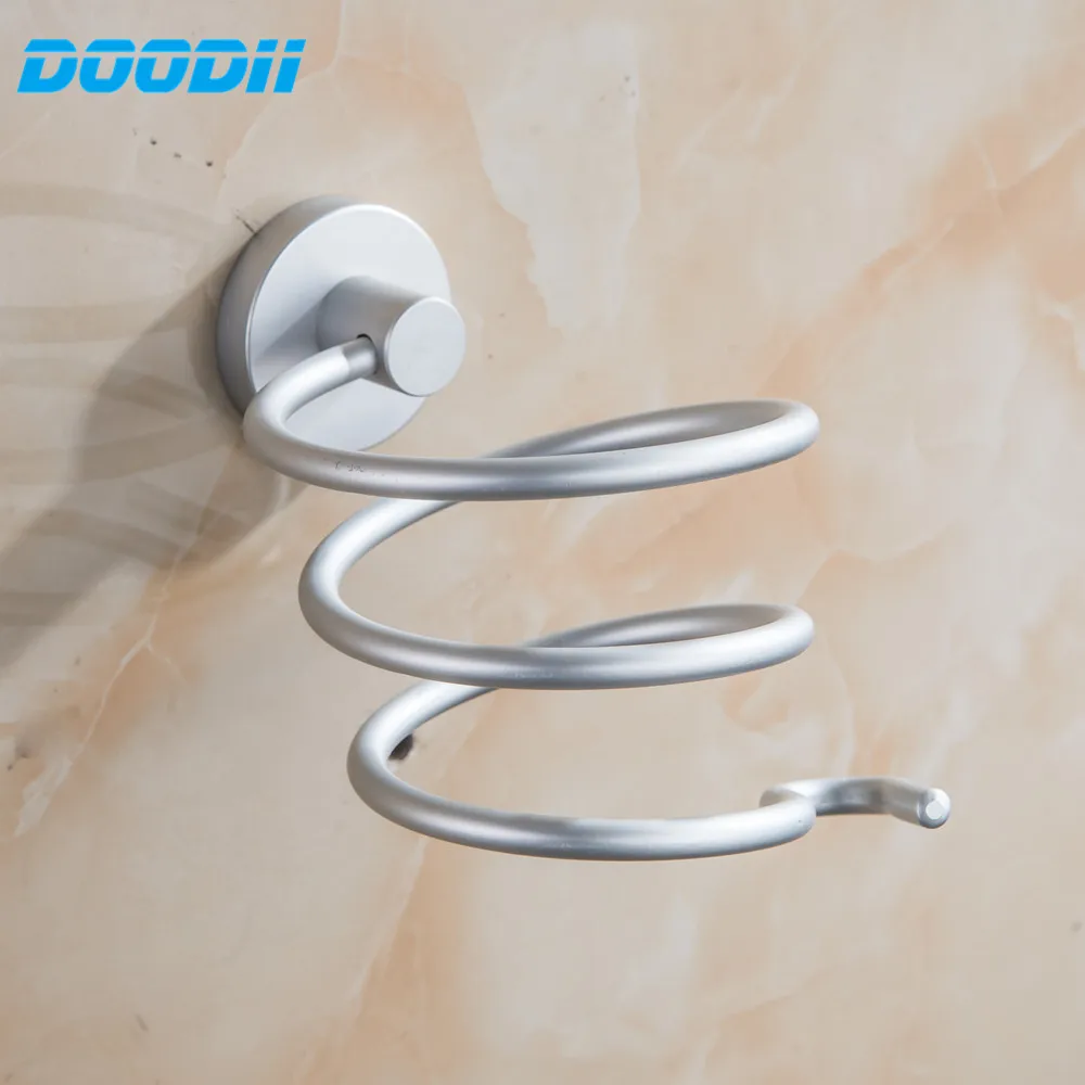 DooDii Wall Mounted Hair Dryer Drier Comb Holder Rack Stand Set Storage Organizer New Excellent Quality Popular New