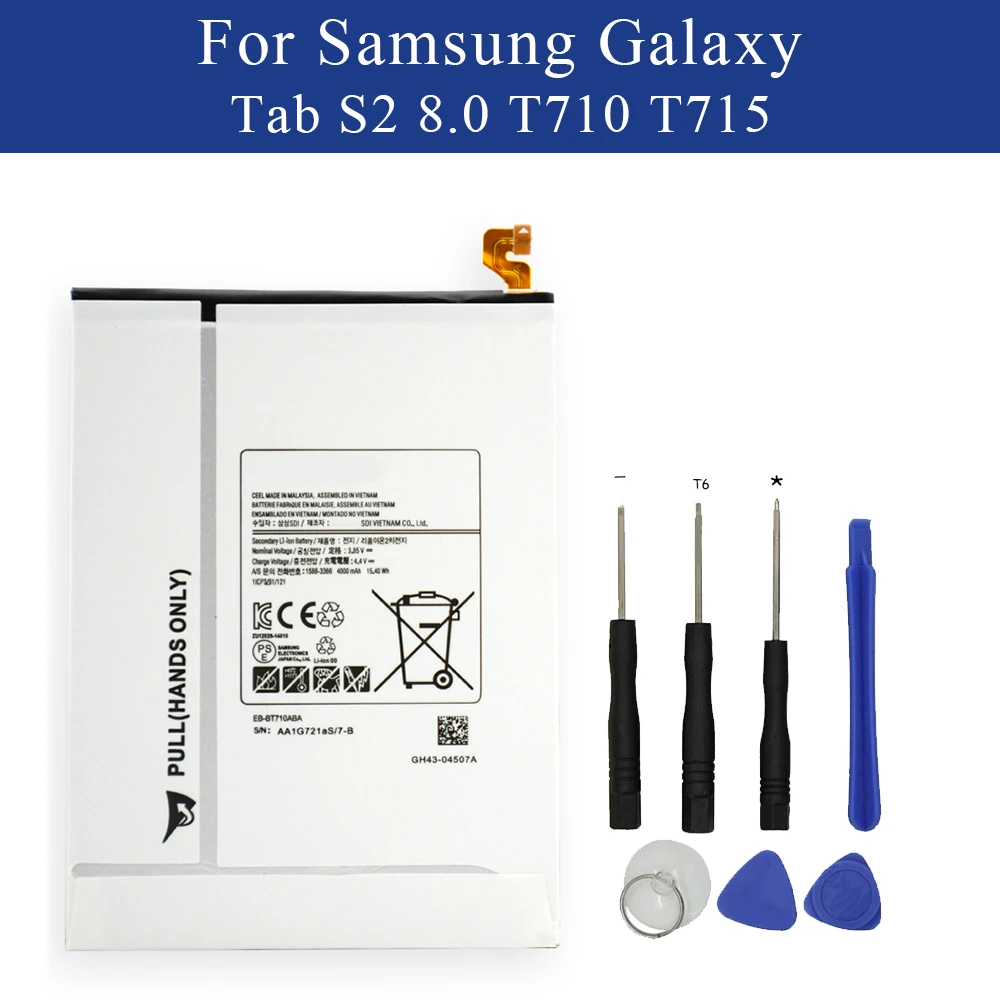 Новый планшет Батарея EB-BT710ABE для Samsung Galaxy Tab S2 8 0 SM-T710 T715 T715C T719C T815 4000 mAh + ящик