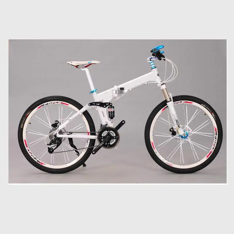 Best Kalosse  alloy spokes   26*2.125  DIY colors  bicycle foldable   21/24/27/30 speed  Hydraulic brakes , mountain bike man 5