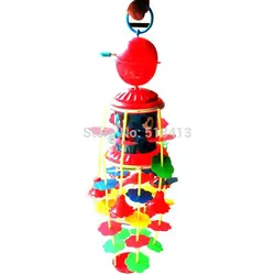 Детская кровать колокол цепь Wind-up Wind Chime игрушки 0 и 1 лет вращающийся музыкальные игрушки прикроватной тумбочке образования унисекс