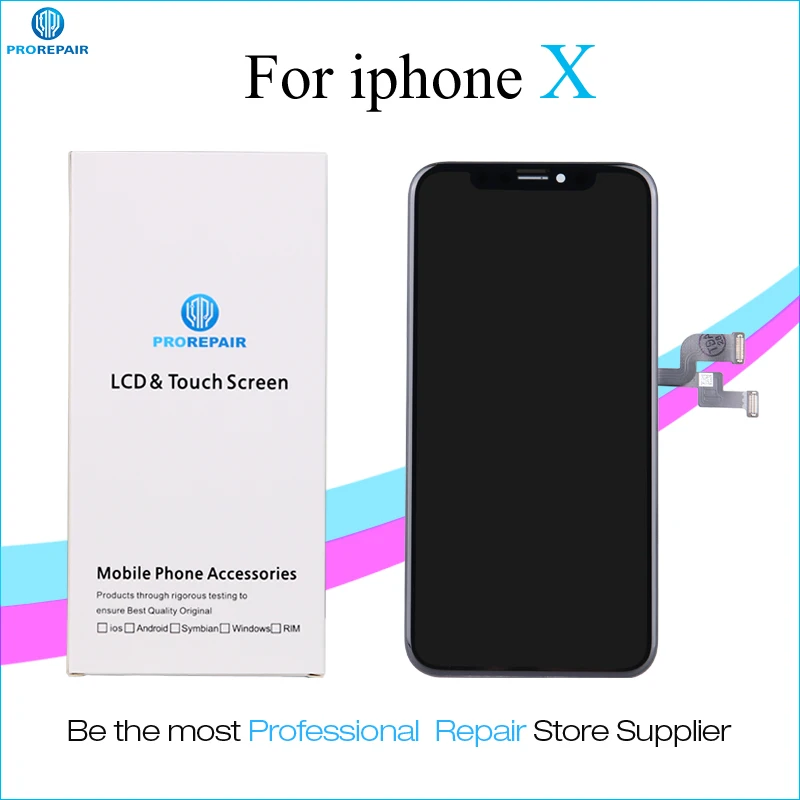 

Prorepair 1pcs Ori-Take Ori-New Screen For iPhone X LCD Display Touch Screen Digitizer Assembly Replacement