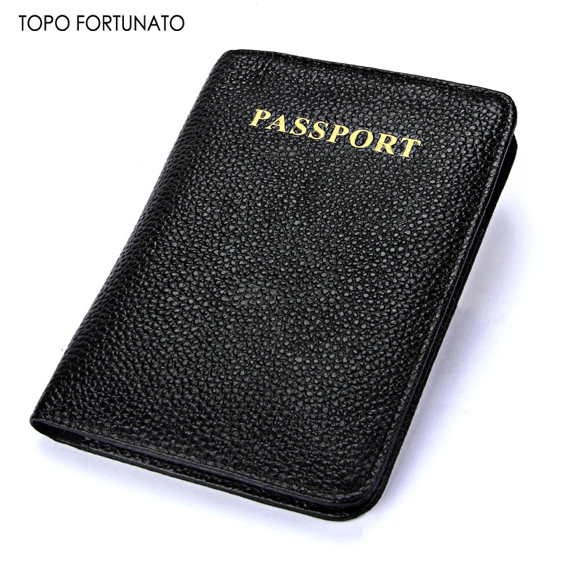 Men Travel Passport Soft Leather Cover Folder Bag Card Holder Wallet Coin Purse