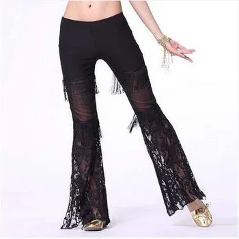

New belly dance costumes senior crystal cotton tassel belly dance pants for women belly dance trousers