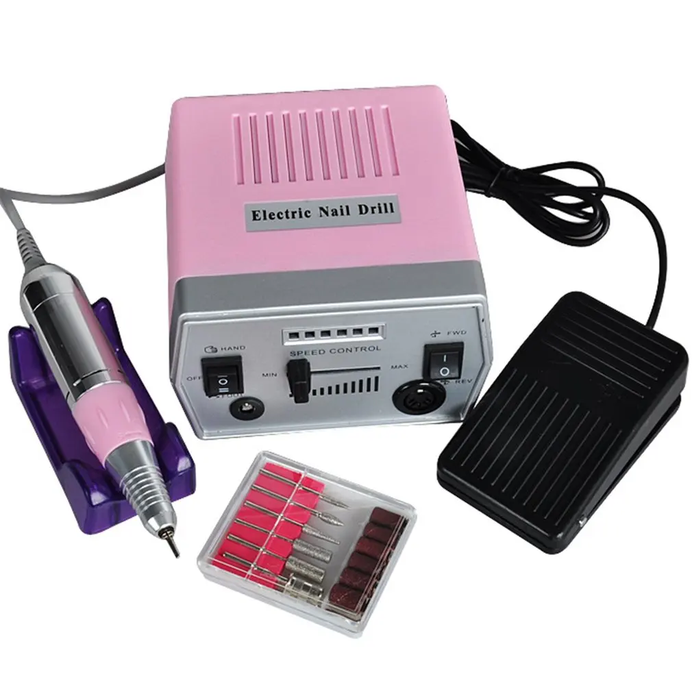 

Professional Electronic Nail Care Machine Set 20000RPM Electric Nail Art Drill Manicure Pedicure Grinding Machine Foot switch