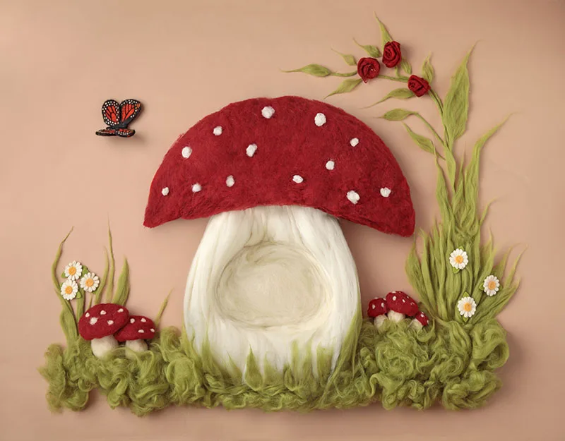 Vinyl Photography Background Red Mushroom Children Birthday Backdrop Photo Studio Kit Newborn Baby Shower Wedding Display | Электроника