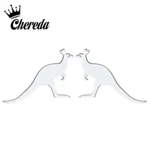 Chereda милые серьги-гвоздики кенгуру для женщин из нержавеющей стали маленькие медицинские pendientes mujer металлические oorbellen