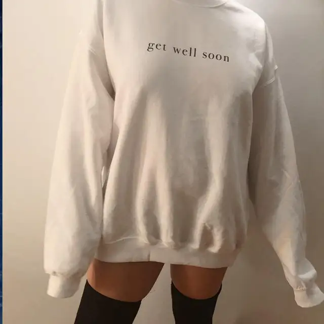 Get Well Soon Ariana Grande Sweetener Crewneck Sweatshirt Women Casual Pullover Long Sleeve Hoodie Thank U Next