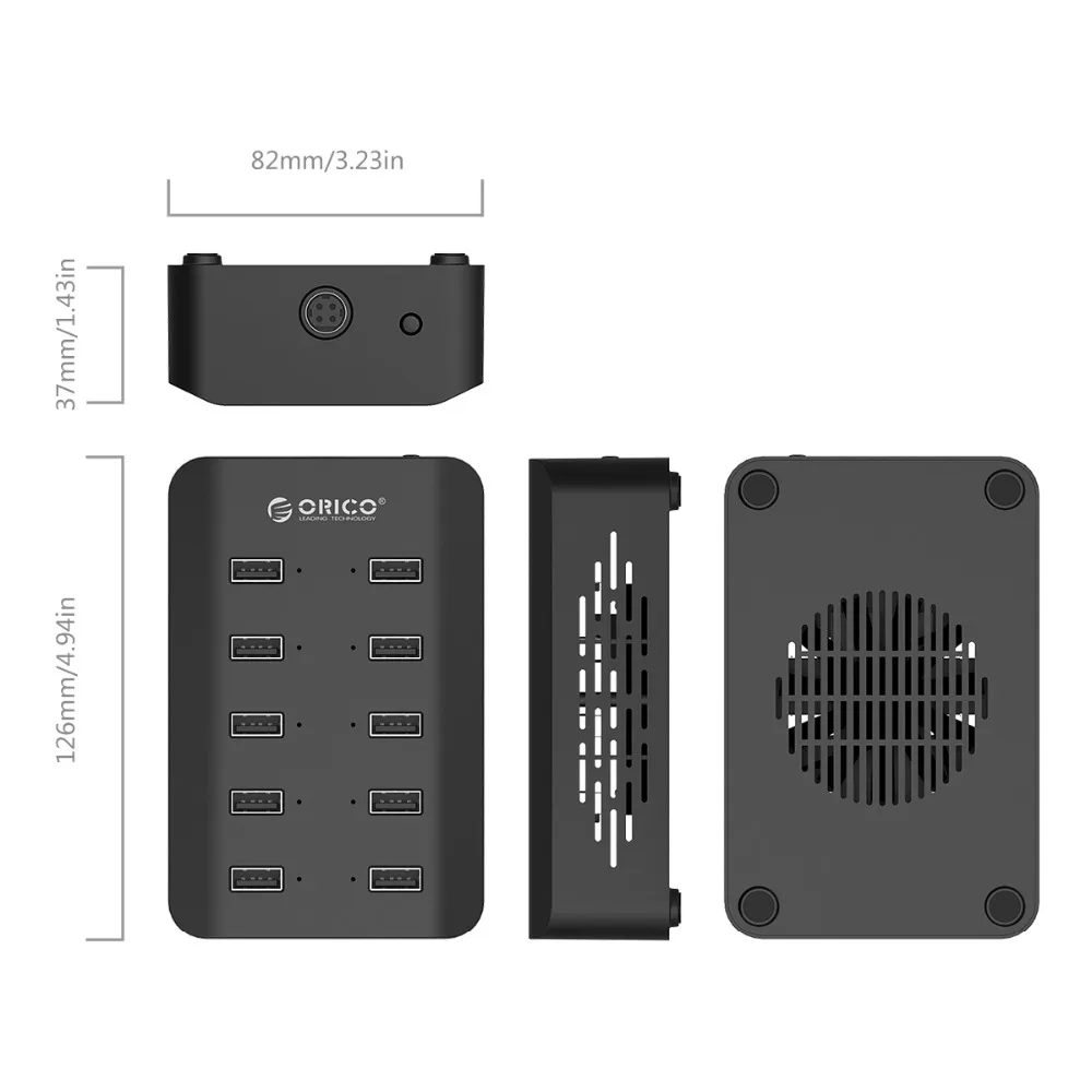 ORICO 10 Ports Desktop Charging Station for Mobile