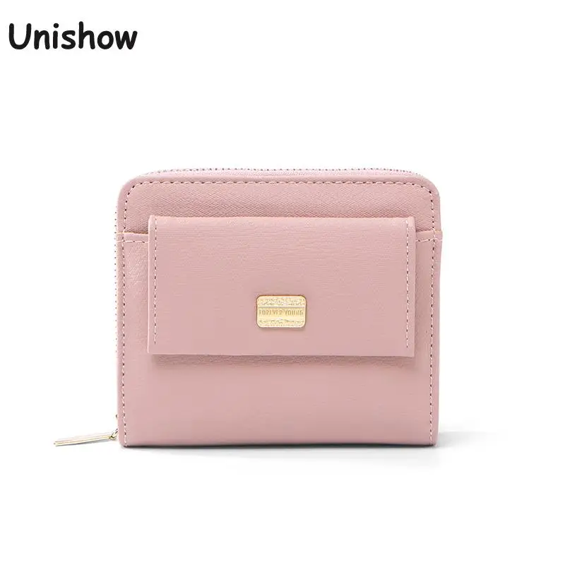 

Unishow Small Wallet Women Multifunctional Women Purse Short Zipper Ladies Wallet Mini Coin Purse Wallet Korean Style