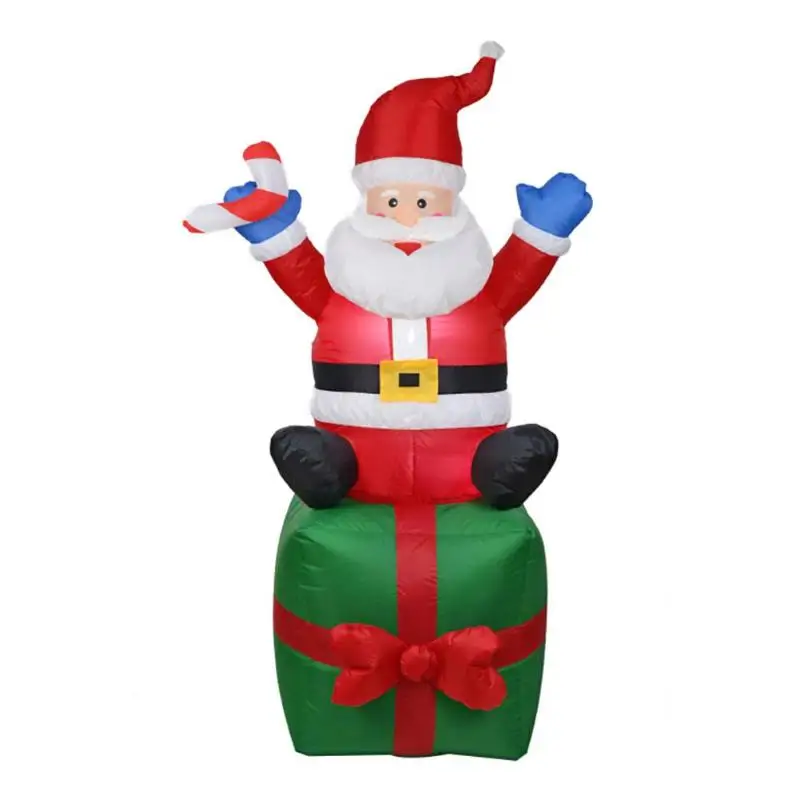 

1.8m Inflatable Santa Claus Christmas Outdoors Ornaments Xmas New Year Party Home Shop Yard Garden Decoration EU Plug