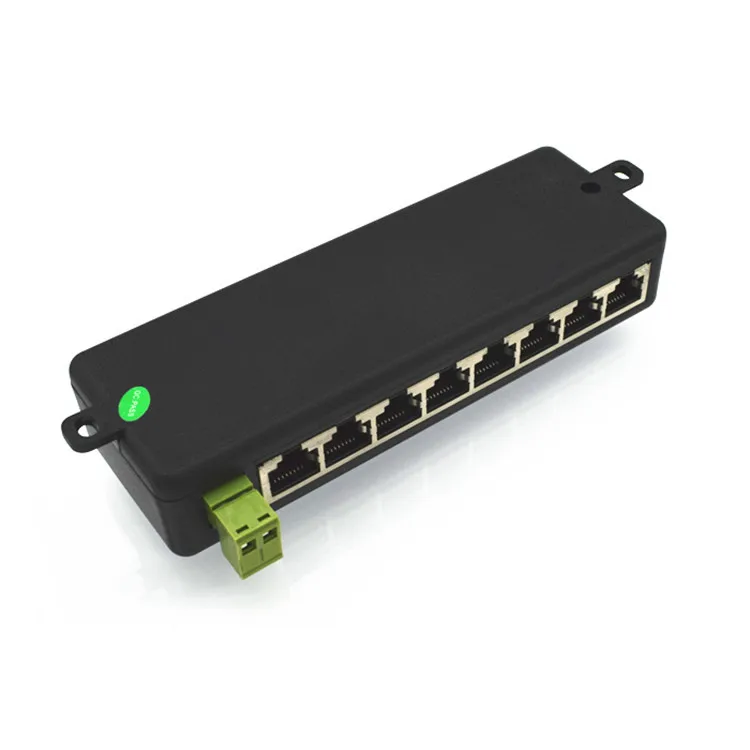 

On Sale 100% Original 8 LAN Ports Passive adapter Pin 4 5/7 8 Power Over Ethernet PoE Module Injector DC 9-48V IP Camera PoE