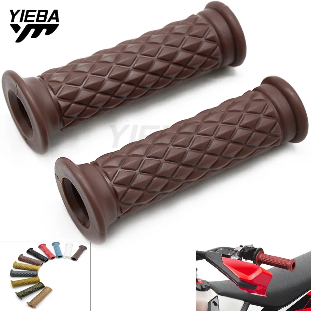 FOR KTM 500XC-W/EXC (SIX DAYS) 525SX/SX-R/XC/XC-W/EXC-R 450SMR 7/8" 22cm Motorcycle Hand Grips Retro Handle Rubber Bar Gel Grip