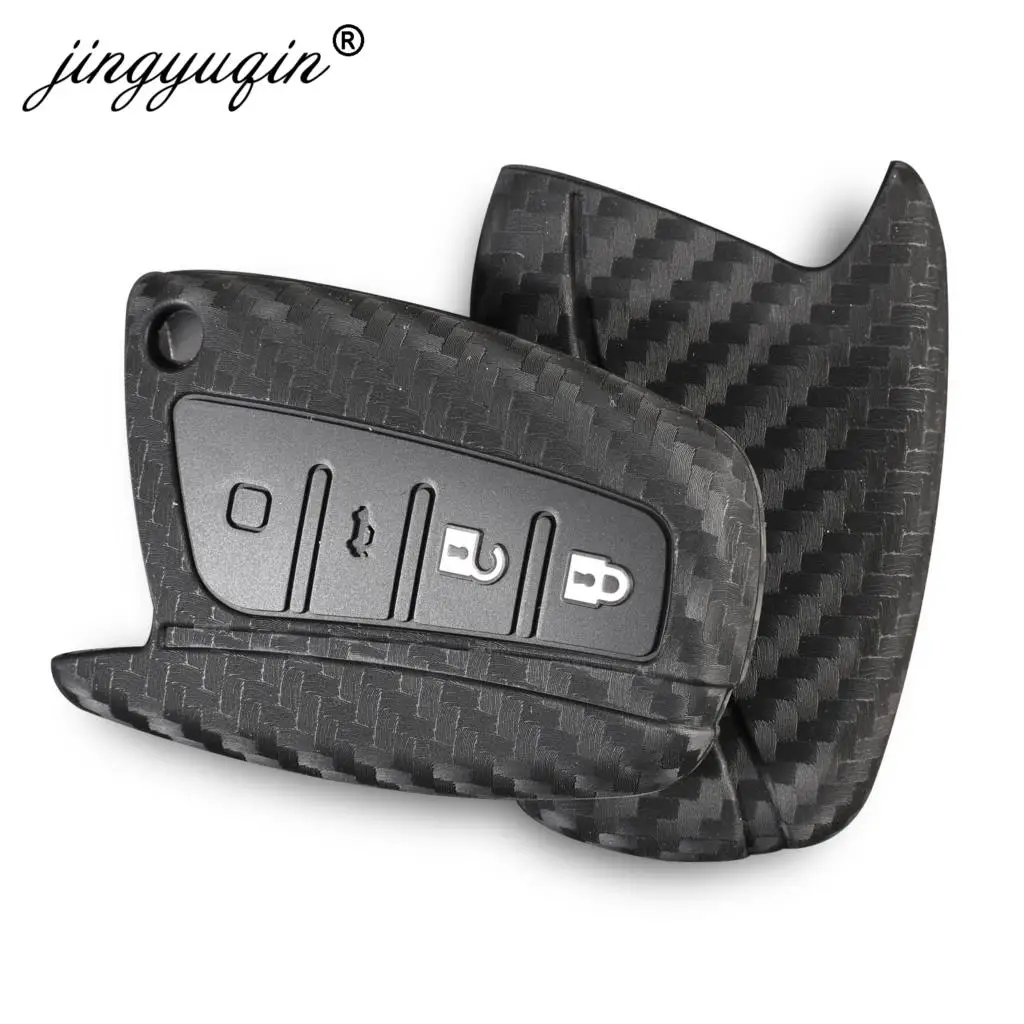 Jingyuqin-per-Hyundai-Santa-Fe-IX35-Grand-Car-Styling-4-pulsanti-copertura-chiave-automatica-custodia-protettiva.jpg Keyforkess per Hyundai Santa Fe IX35 Grand Car Styling 4 pulsanti copertura chiave automatica custodia protettiva in Silicone con telecomando in Silicone - Jingyuqin per Hyundai Santa Fe IX35 Grand Car Styling 4 pulsanti copertura chiave automatica custodia protettiva