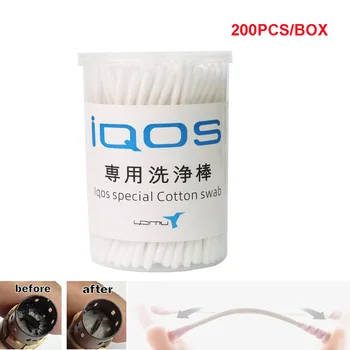 

200pcs/Box Cleaning Sticks for IQOS 2.4 Plus E Cigarette Heating Vape Cotton Sticks For IQOS Clean Tool Accessories