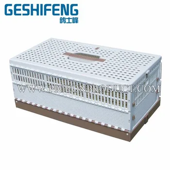 

Foldable transportation cage for racing pigeon