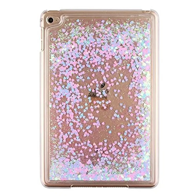 Liquid Creative Design Cartoon Painted Glitter Shiny Quicksand Sparkle Transparent Plastic Cover Case For Apple iPad 4 _ - AliExpress Mobile