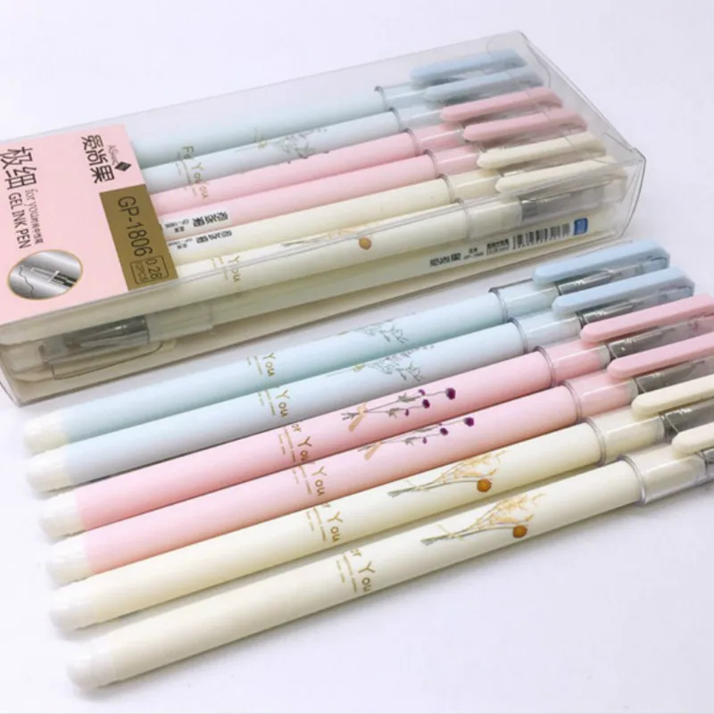 

1Pcs/Sell Maiden jelly color Erasable Gel Pen Refills Is Red Blue Ink Blue And Black A Magical Writing Neutral Pen Stationery