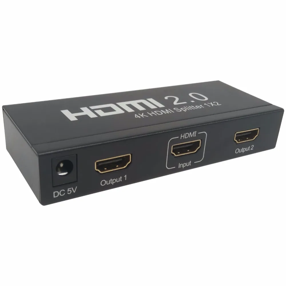 EMK HDMI 2 0 разветвитель 1x2 порта Divisor 1 в out Поддержка 3D Ultra HD 4K x 2K при 60Hz HDCP2.2 с