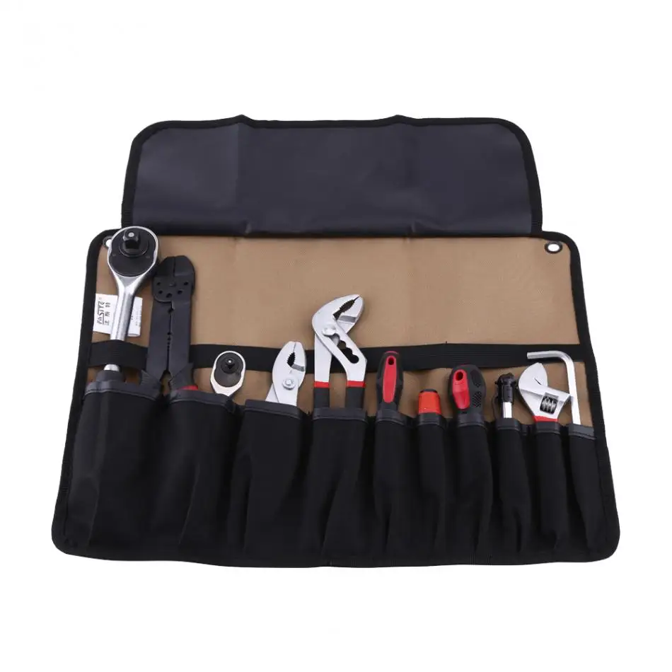 

Hand Tool Bag Oxford Cloth 600D Storage Bag 45x32x17cm Foldable Tool Bag Roll Pouch Electrician Tools Storage Convenient Holder