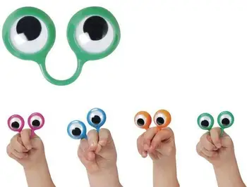 

1000PCS Eye Finger Puppets Plastic Rings with Wiggle Eyes Party Favors for Kids Assorted Gift Toys Pinata Fillers Birthday l4074