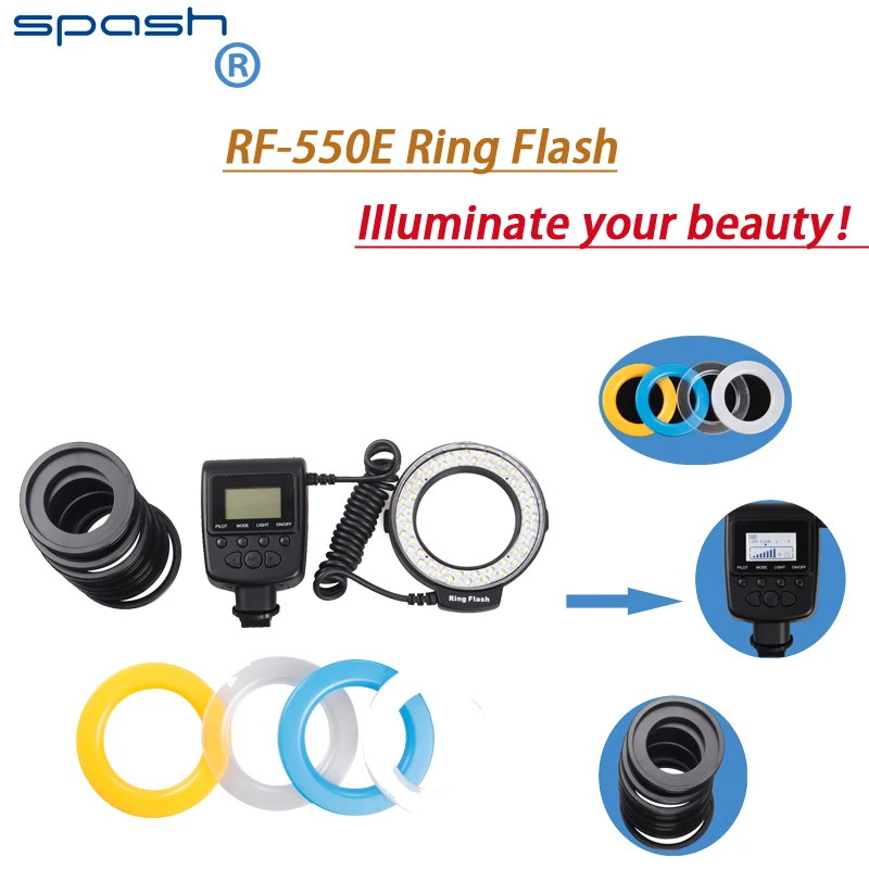 Spash New RF 550E Macro 48 pcs LED Ring Flash Light For Sony A900 A850 A560