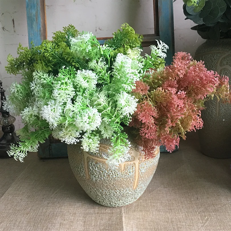 Seaweed plants plastic artificial flowers for garden decor, fake plants bouquet faux foliage greens Seaweed plants plastic artificial flowers for garden decor, fake plants bouquet faux foliage greens