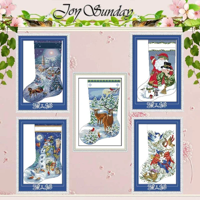 Cross Stitch Kits Christmas Free Pattern  Printed Cross Stitch Kits  Christmas - Cross-stitch - Aliexpress