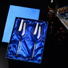 350 ML/470 ML del Vidrio de Vino Cristalino de Lujo Del Banquete de Boda Tostado Copas de Alta Calidad Creativa Cristal Piedras Diseño H1002