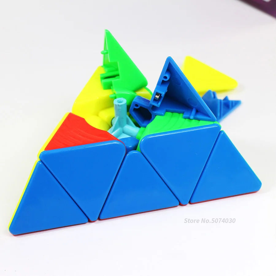 Магнитный Cubo Magico, Пирамида 3x3 куб Yongjun Yulong м Pyraminxcube необычный кубик головоломки игрушки без стикеров для детей