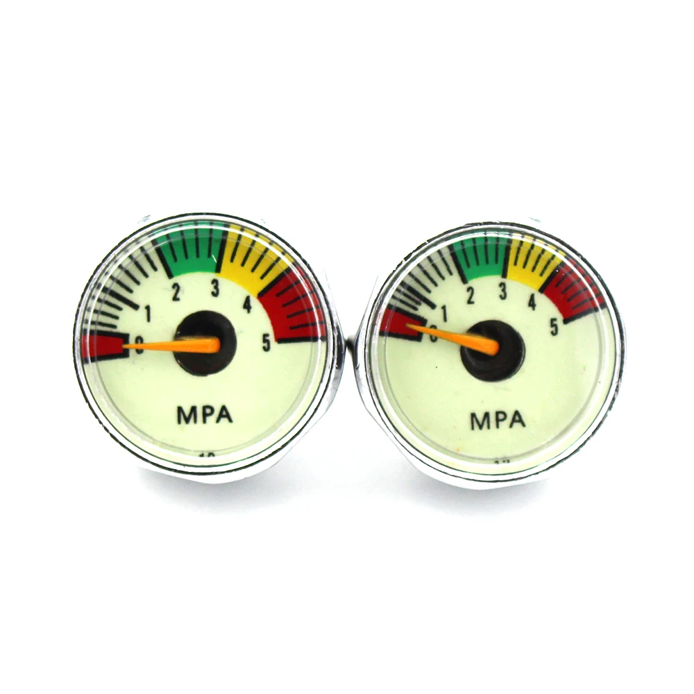 

PCP Airforce Paintball Airsoft Hand Pump Valve M10x1 High Pressure Gauge 25mm 5mpa 10mpa 20mpa 30mpa 40mpa 1'' Luminous Gauge