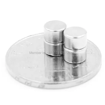 

2000pcs Strong Round Dia 6mm x 5mm N35 Rare Earth Neodymium Magnet Art Craft Fridge