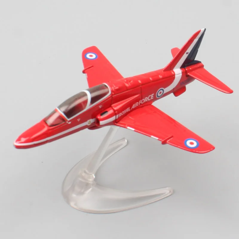 

9.5cm kid's Mini corgi Royal Air Force Red Arrows BAE Hawk Jet Diecasts & Toy Vehicles plane trainer aircraft scale metal models