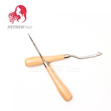 3 шт./лот крючок иглы деревянная ручка высокого качества иглы для вязания крючком косы волосы и иголка для дредов аксессуары инструменты