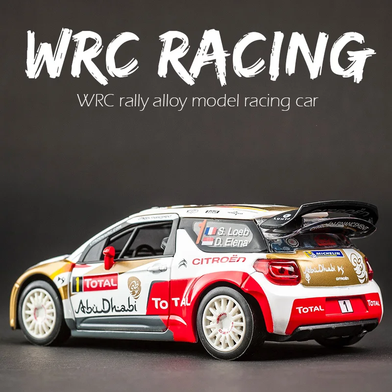 

KIDAMI Citroen WRC Rally Racing Alloy diecast Car Model 1:26 Pull Back Toy toys for children boys birthday gift