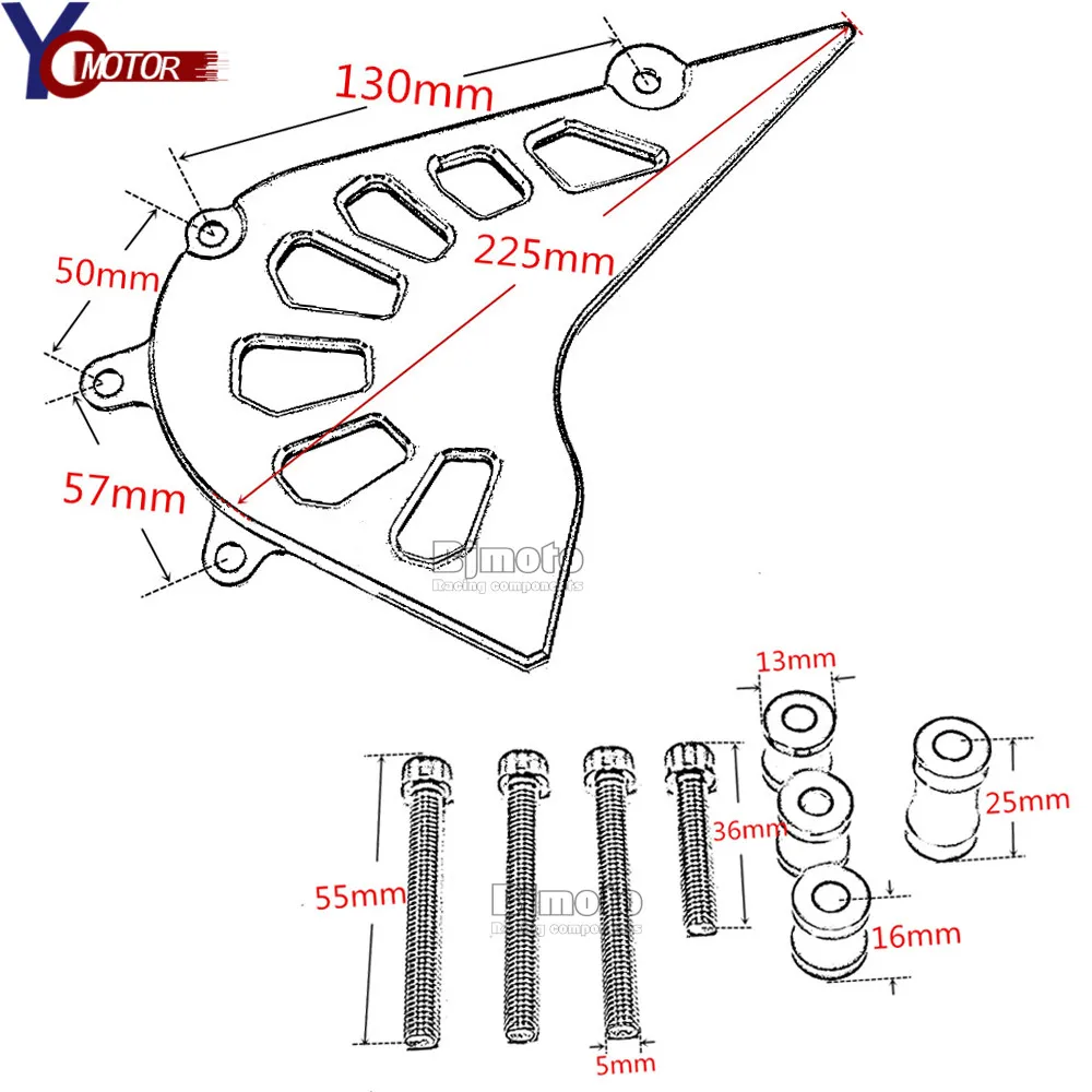 Передняя Звездочка для мотоцикла KTM RC 125 250 390 CNC защитная крышка цепи двигателя Duke
